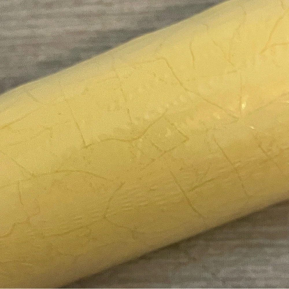 Thibaut New Double Roll Yellow Crackled Scrubbable Wallpaper